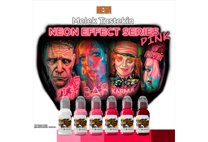 Melek Tastekin Pink Neon Effect Series Set